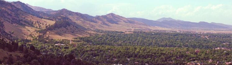 Boulder, CO Aerial View.