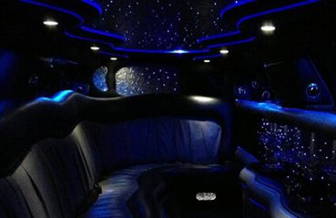 limo seating and bar